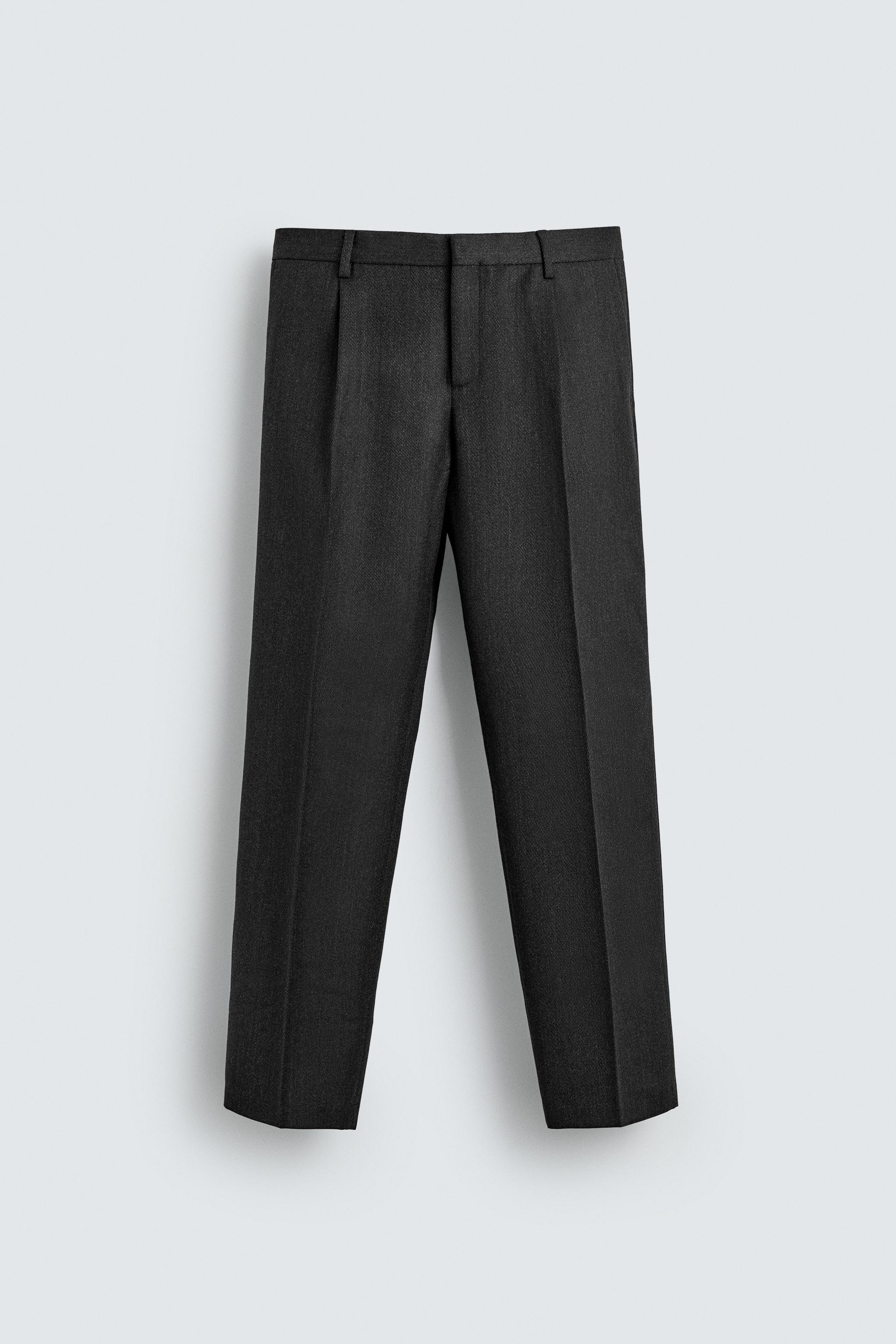 100% WOOL TWILL SUIT PANTS AARON LEVINE X ZARA